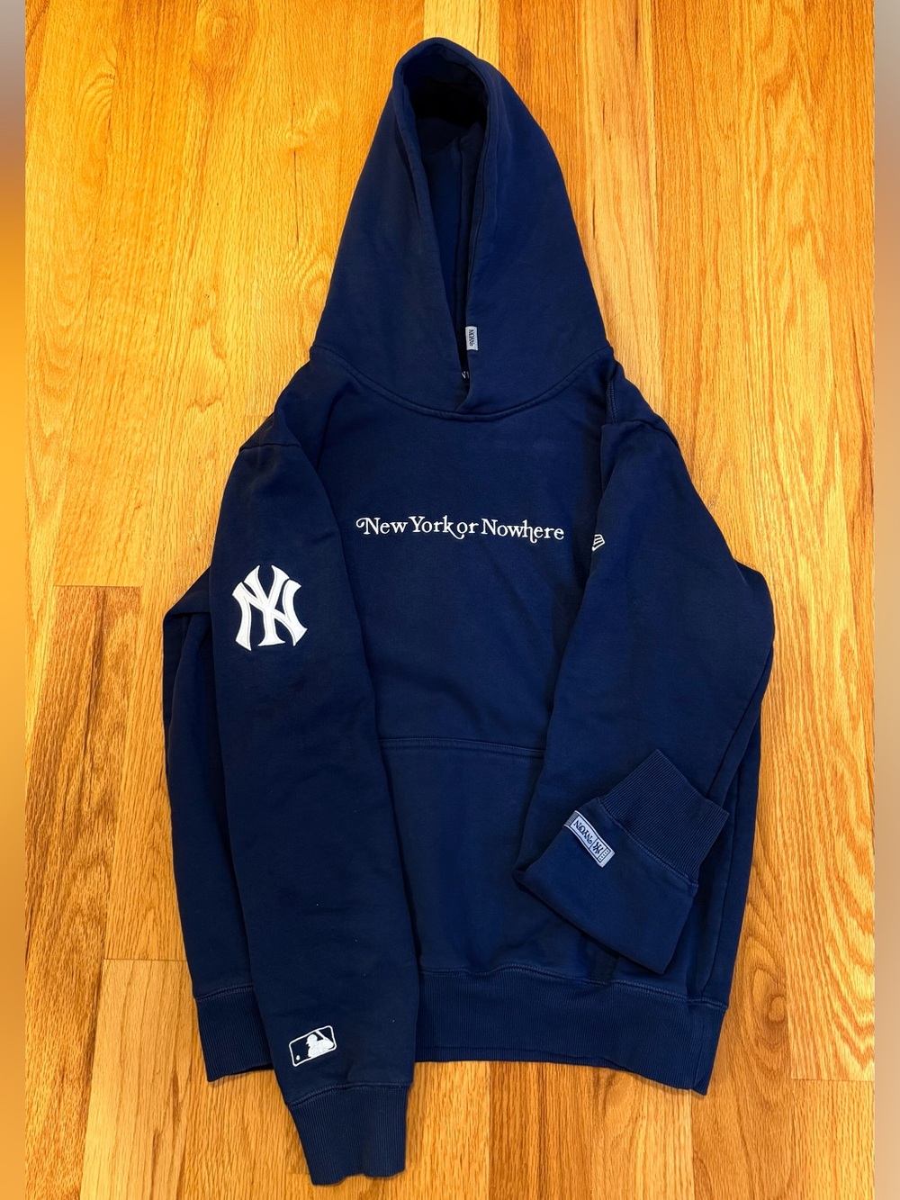 New York or Nowhere Navy Pullover Hoodie